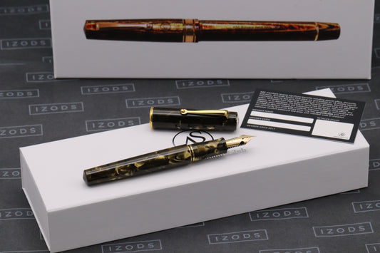 ASC Bologna Medio Autumn Celluloid Fountain Pen - Fitted with Nakaya Elastic Nib