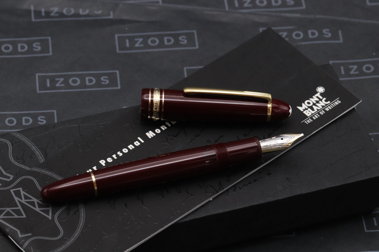 Montblanc Meisterstuck 146 LeGrand Bordeaux Fountain Pen - DIPPED - BB Nib