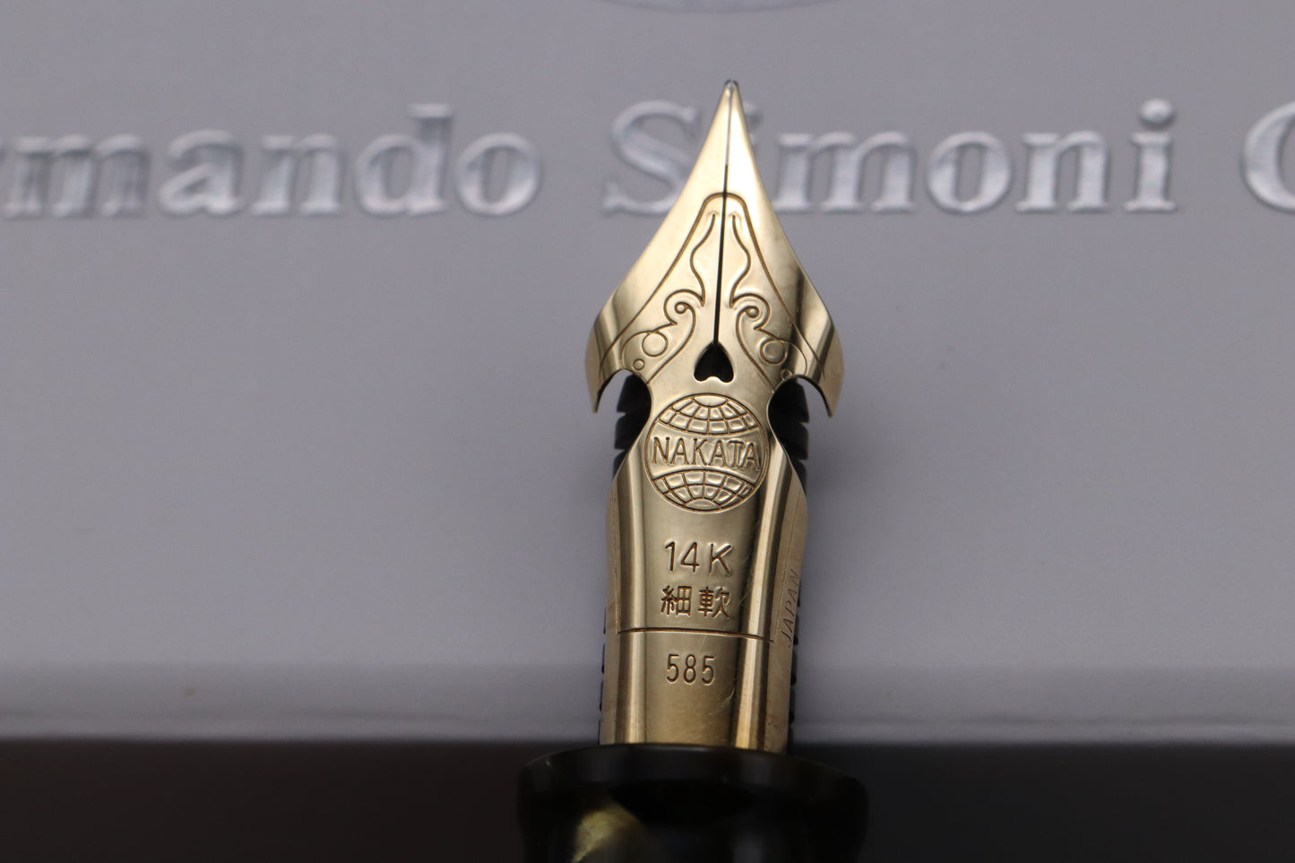 ASC Bologna Medio Autumn Celluloid Fountain Pen - Fitted with Nakaya Elastic Nib