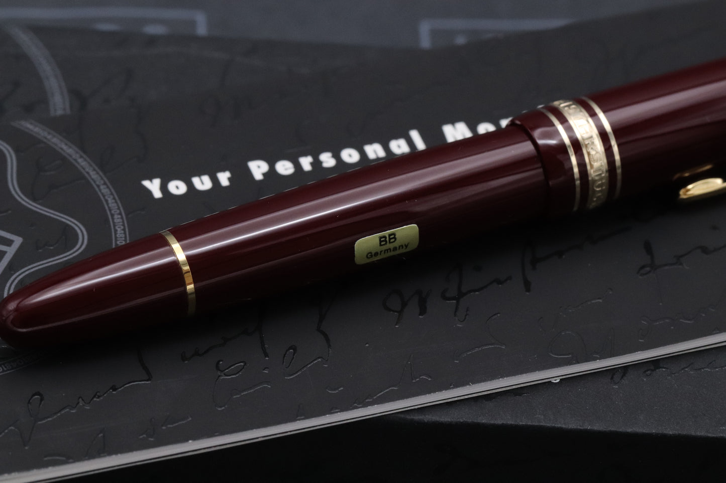 Montblanc Meisterstuck 146 LeGrand Bordeaux Fountain Pen - DIPPED - BB Nib