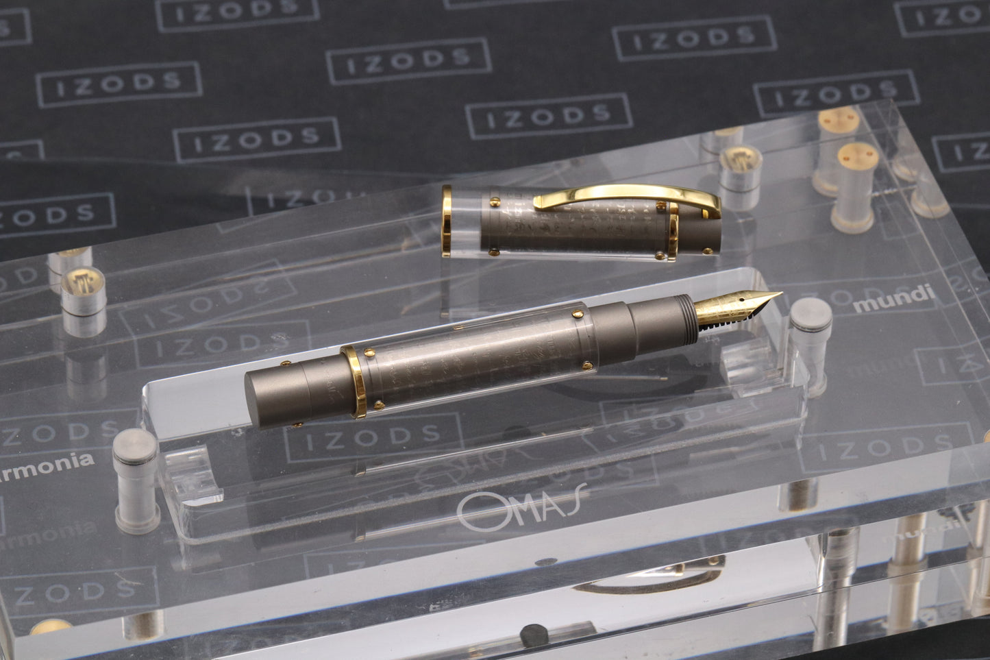 Omas Harmonia Mundi Titanium Gold Limited Edition Fountain Pen - NEVER INKED