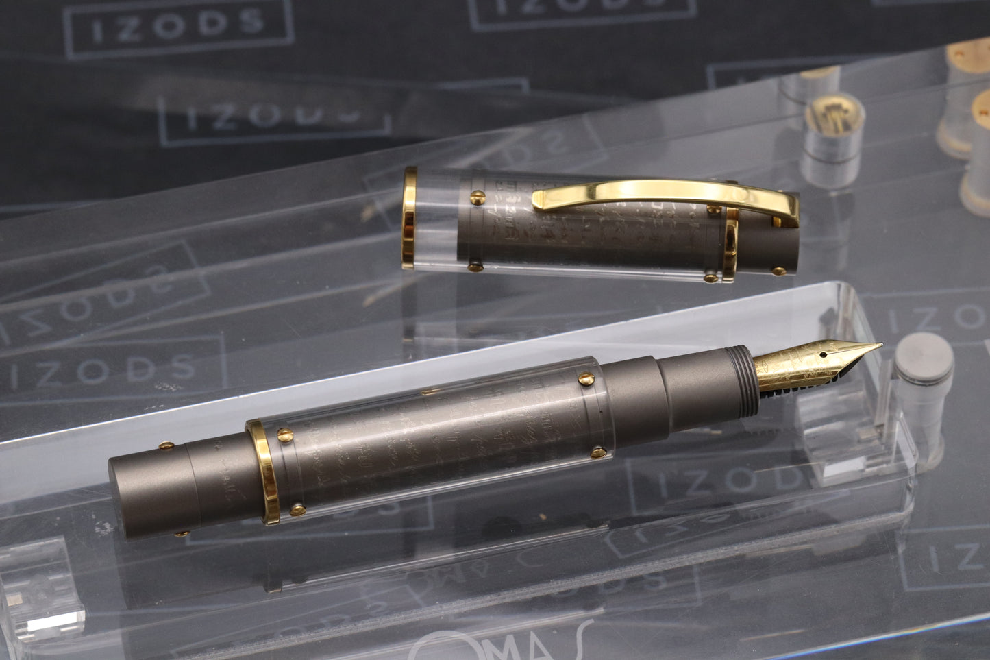 Omas Harmonia Mundi Titanium Gold Limited Edition Fountain Pen - NEVER INKED