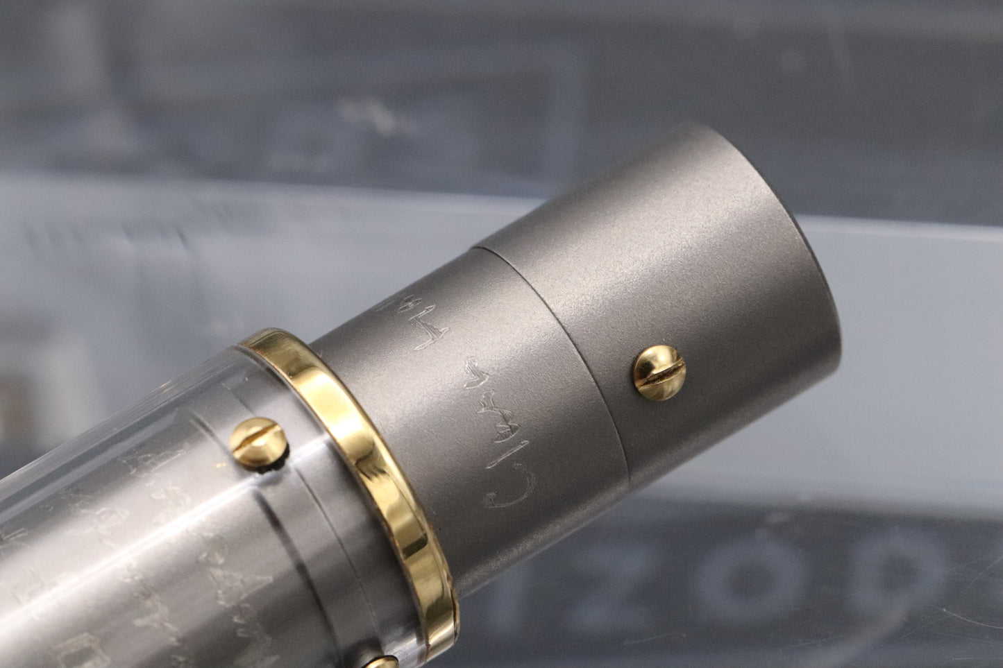 Omas Harmonia Mundi Titanium Gold Limited Edition Fountain Pen - NEVER INKED