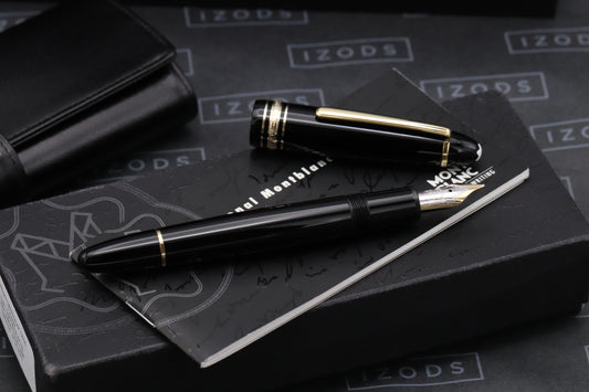 Montblanc Meisterstuck 147 Traveller Gold Coated Fountain Pen with Pouch