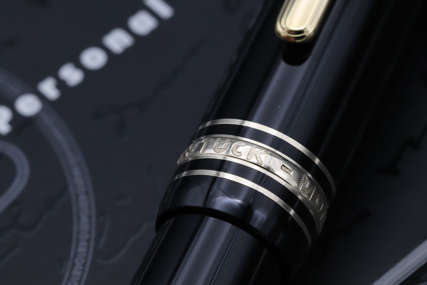 Montblanc Meisterstuck 147 Traveller Gold Coated Fountain Pen with Pouch