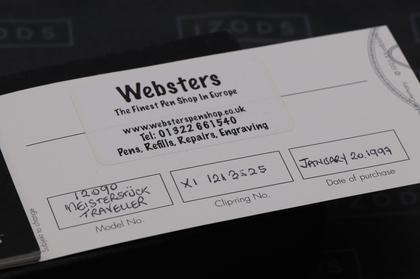 Montblanc Meisterstuck 147 Traveller Gold Coated Fountain Pen with Pouch