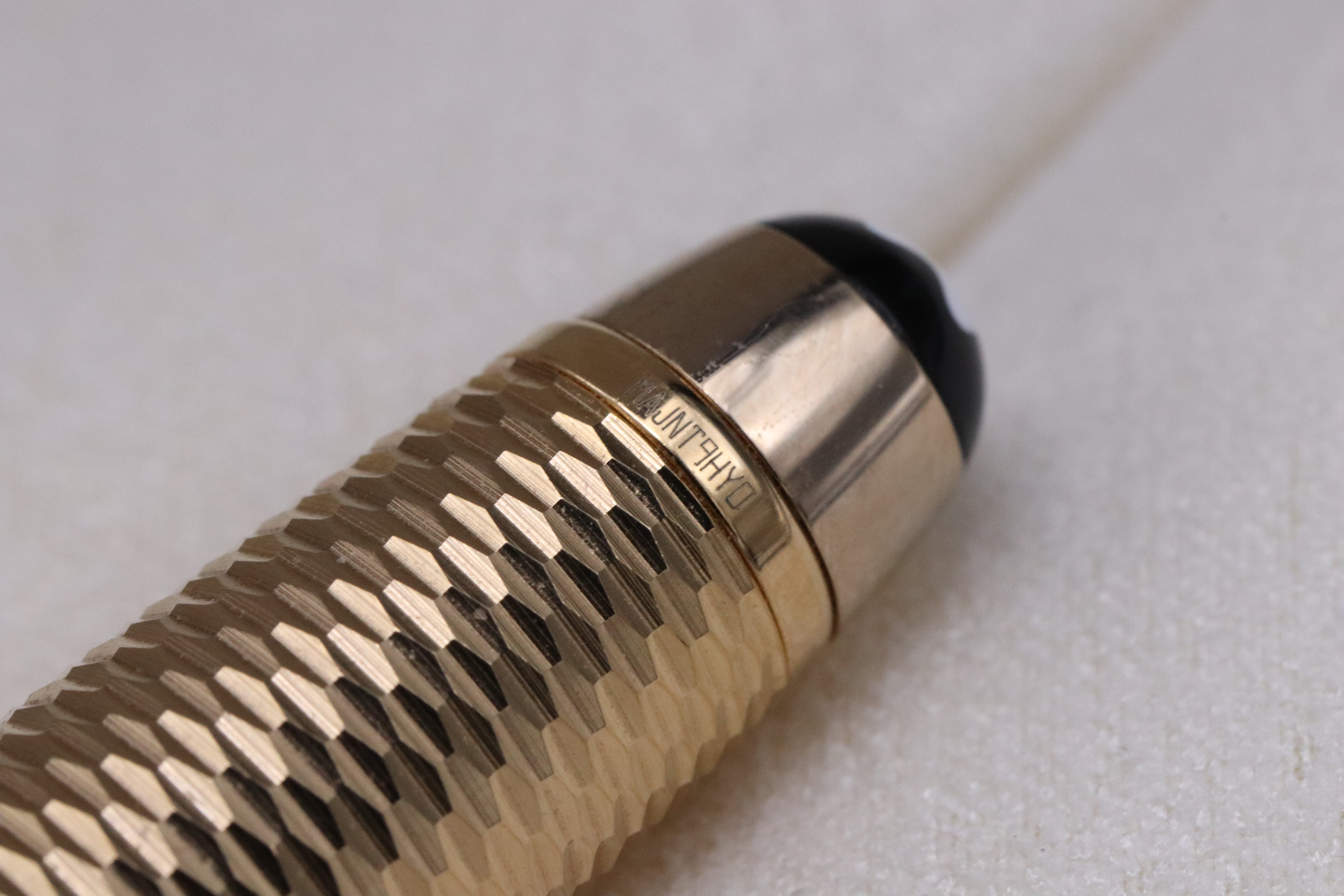 Montblanc Meisterstuck Midsize Geometry Gold-Coated Ballpoint Pen