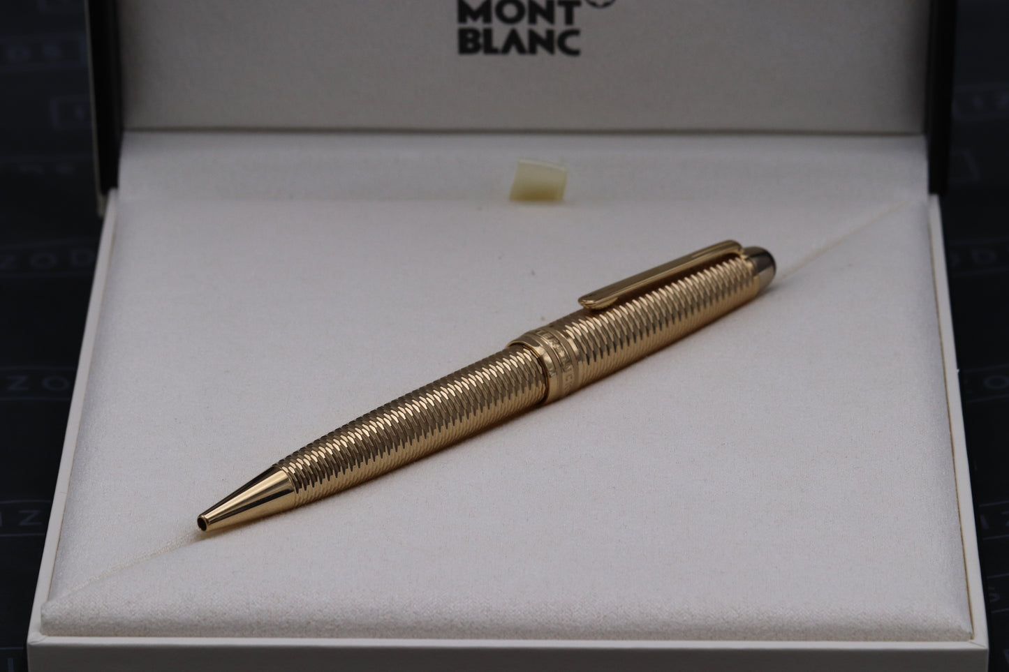 Montblanc Meisterstuck Midsize Geometry Gold-Coated Ballpoint Pen