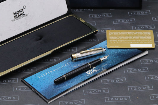 Montblanc Meisterstuck 144 Classique AG925 Pinstripe Doue Fountain Pen