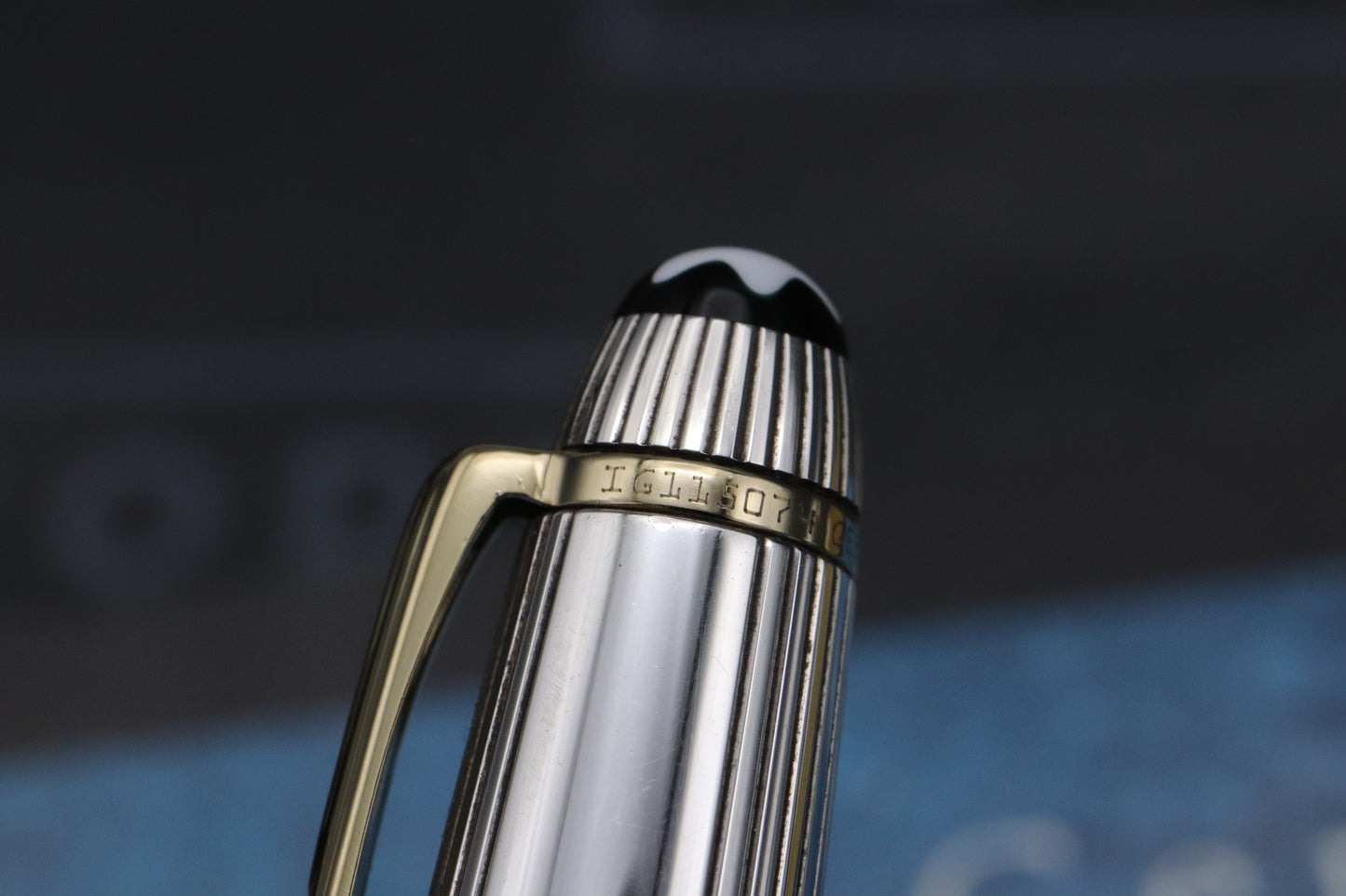 Montblanc Meisterstuck 144 Classique AG925 Pinstripe Doue Fountain Pen