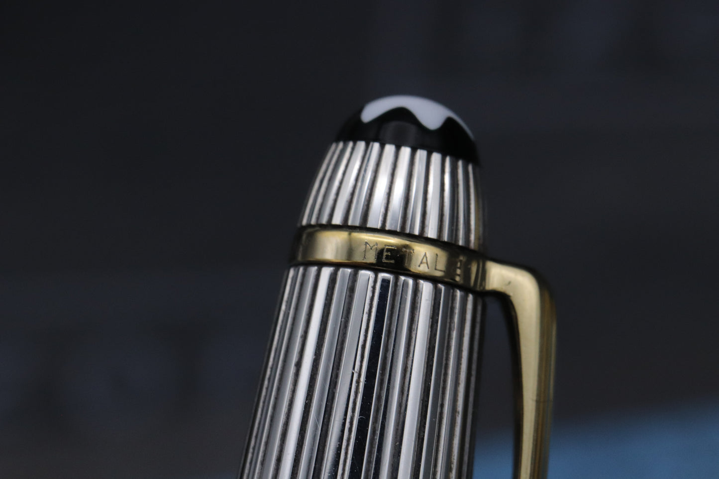Montblanc Meisterstuck 144 Classique AG925 Pinstripe Doue Fountain Pen