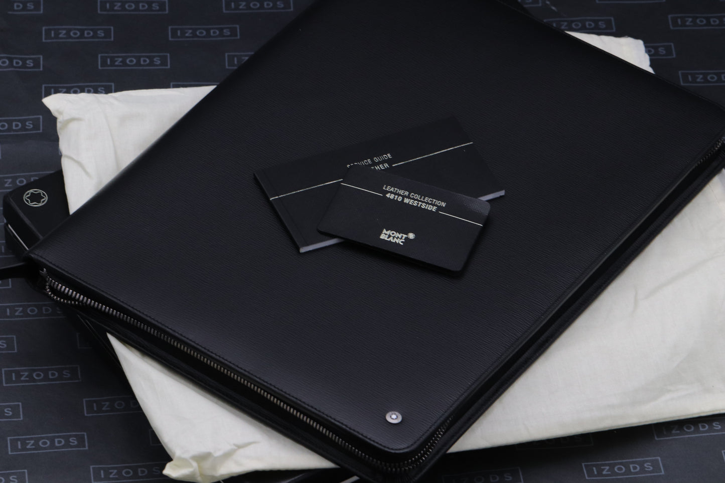 Montblanc Westside Black Leather A4 Organiser / Zip Up Folder - UNUSED