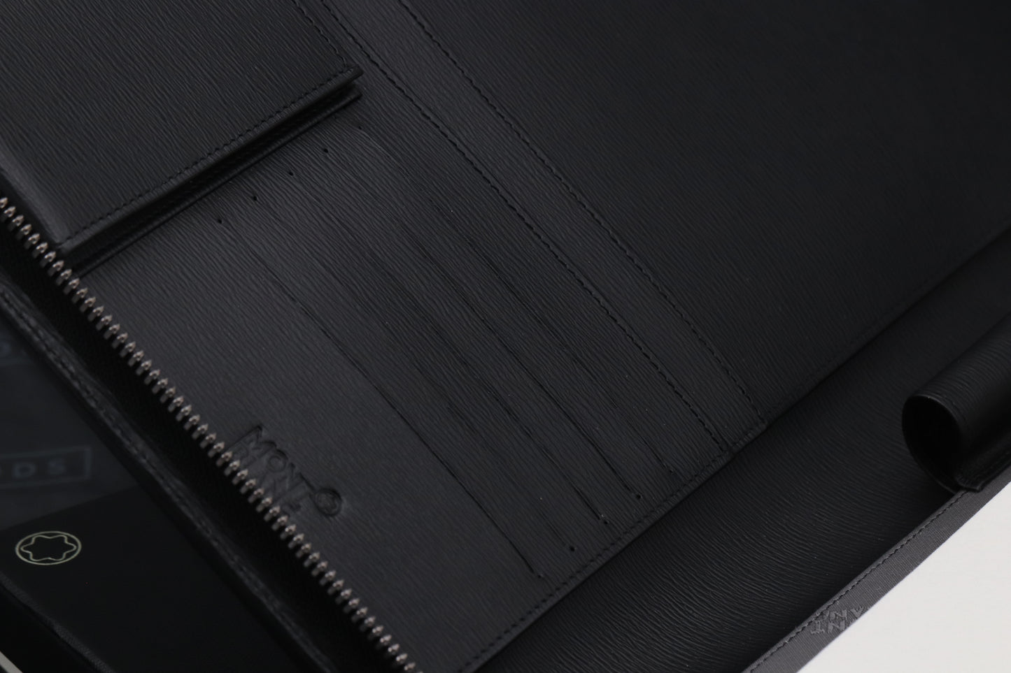 Montblanc Westside Black Leather A4 Organiser / Zip Up Folder - UNUSED