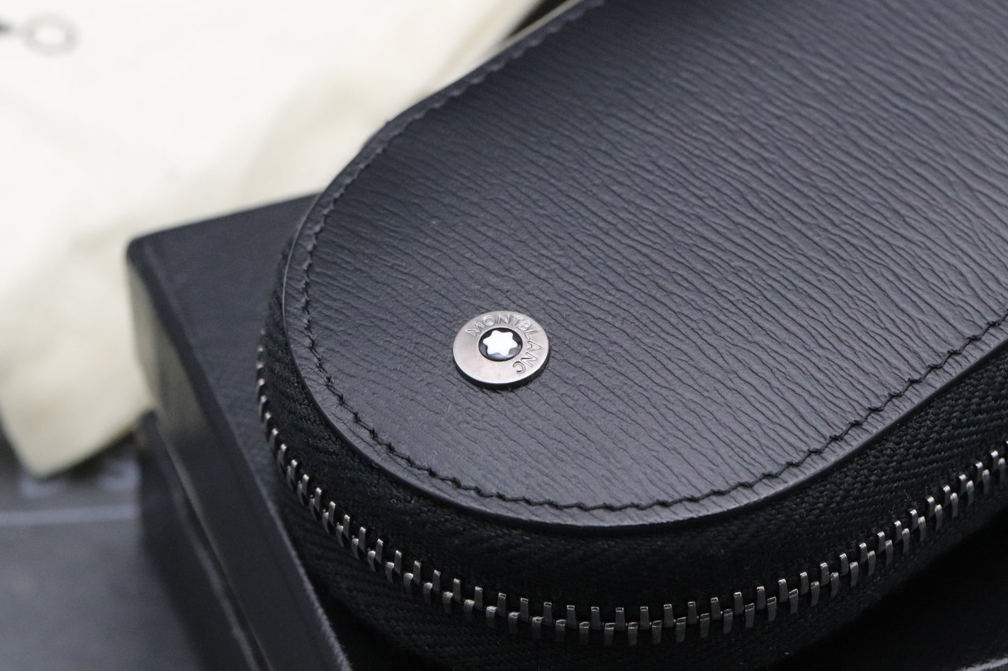 Montblanc Two Pen Westside Black Leather Pouch - UNUSED