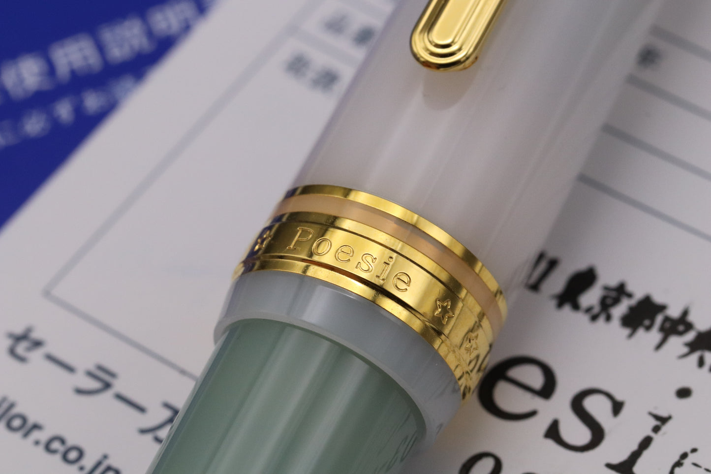 Sailor x Poesie Professional Gear Sanshoku Dango Fountain Pen - Zoom Nib