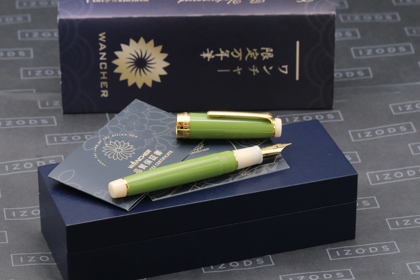 Sailor x Wancher Professional Gear Matcha Fountain Pen