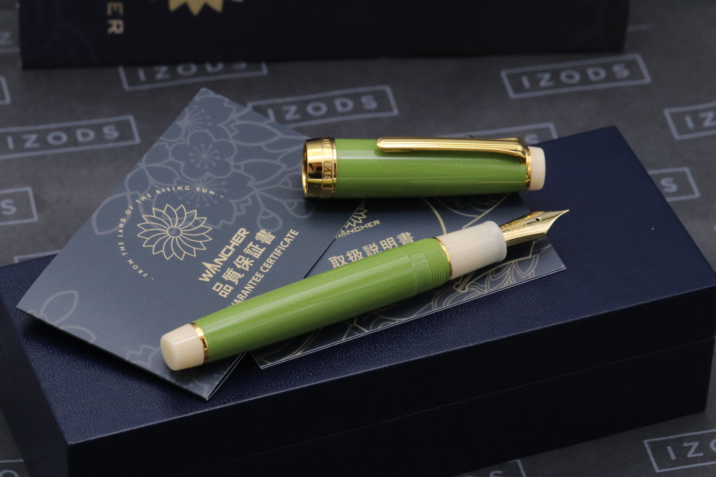 Sailor x Wancher Professional Gear Matcha Fountain Pen