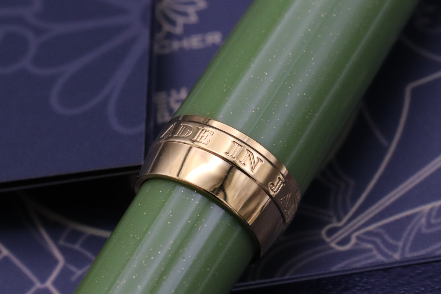 Sailor x Wancher Professional Gear Matcha Fountain Pen