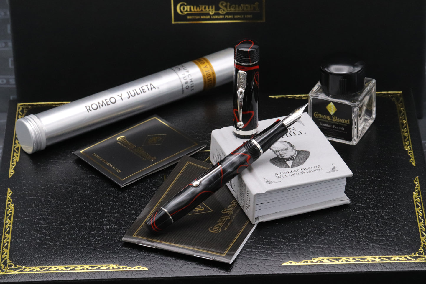 Conway Stewart Winston Churchill Excalibur LE Lever Fill Fountain Pen - IM Nib
