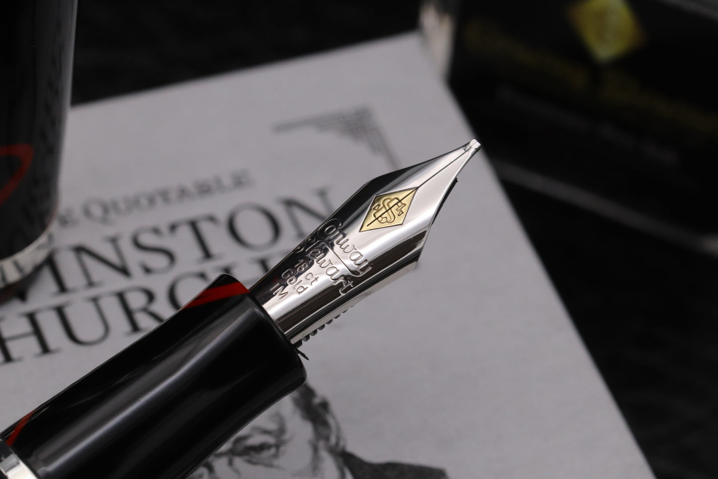 Conway Stewart Winston Churchill Excalibur LE Lever Fill Fountain Pen - IM Nib