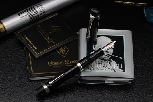 Conway Stewart Marlborough Ebonite Lever Fill Fountain Pen