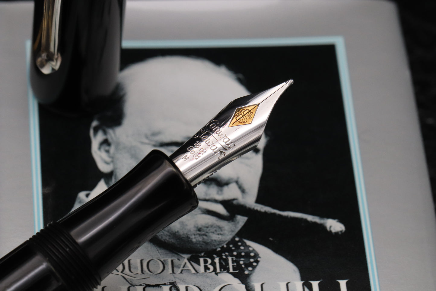 Conway Stewart Marlborough Ebonite Lever Fill Fountain Pen
