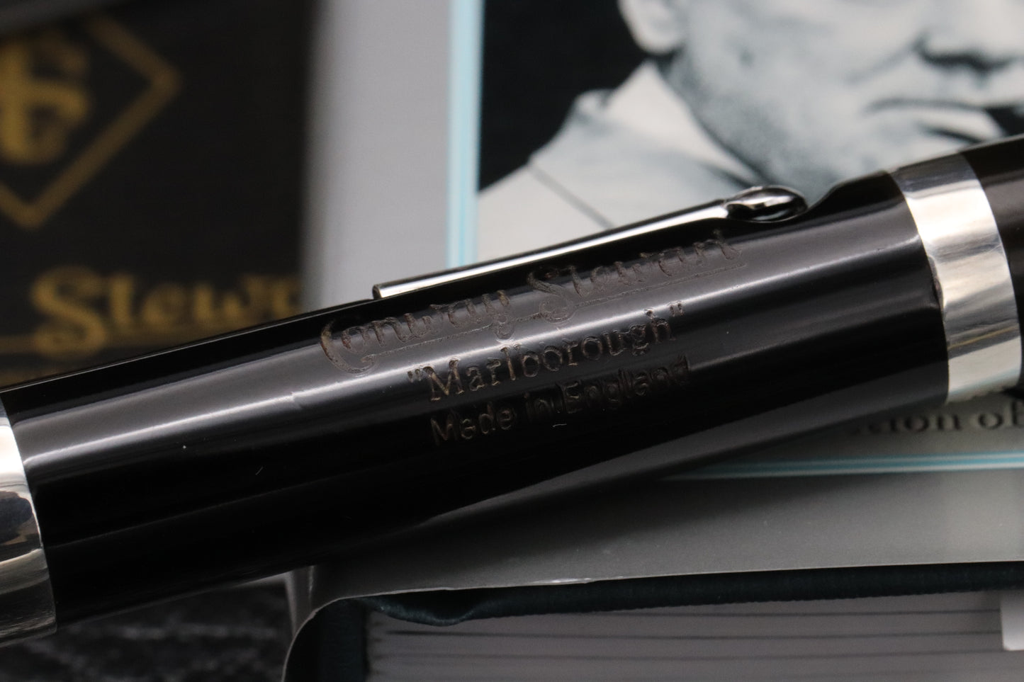 Conway Stewart Marlborough Ebonite Lever Fill Fountain Pen