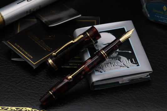 Conway Stewart Winston Churchill Rioja Resin Lever Fountain Pen