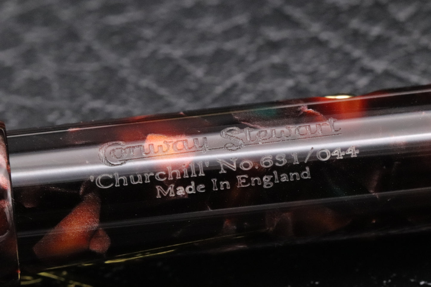 Conway Stewart Winston Churchill Rioja Resin Lever Fountain Pen
