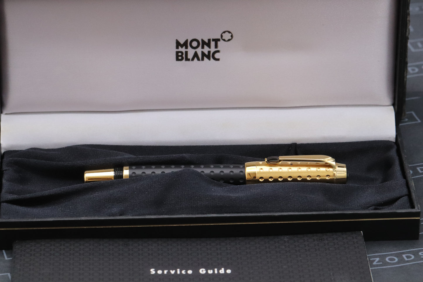 Montblanc Boheme Doue Gold-Plated 'Dimples' Rollerball / Fineliner Pen