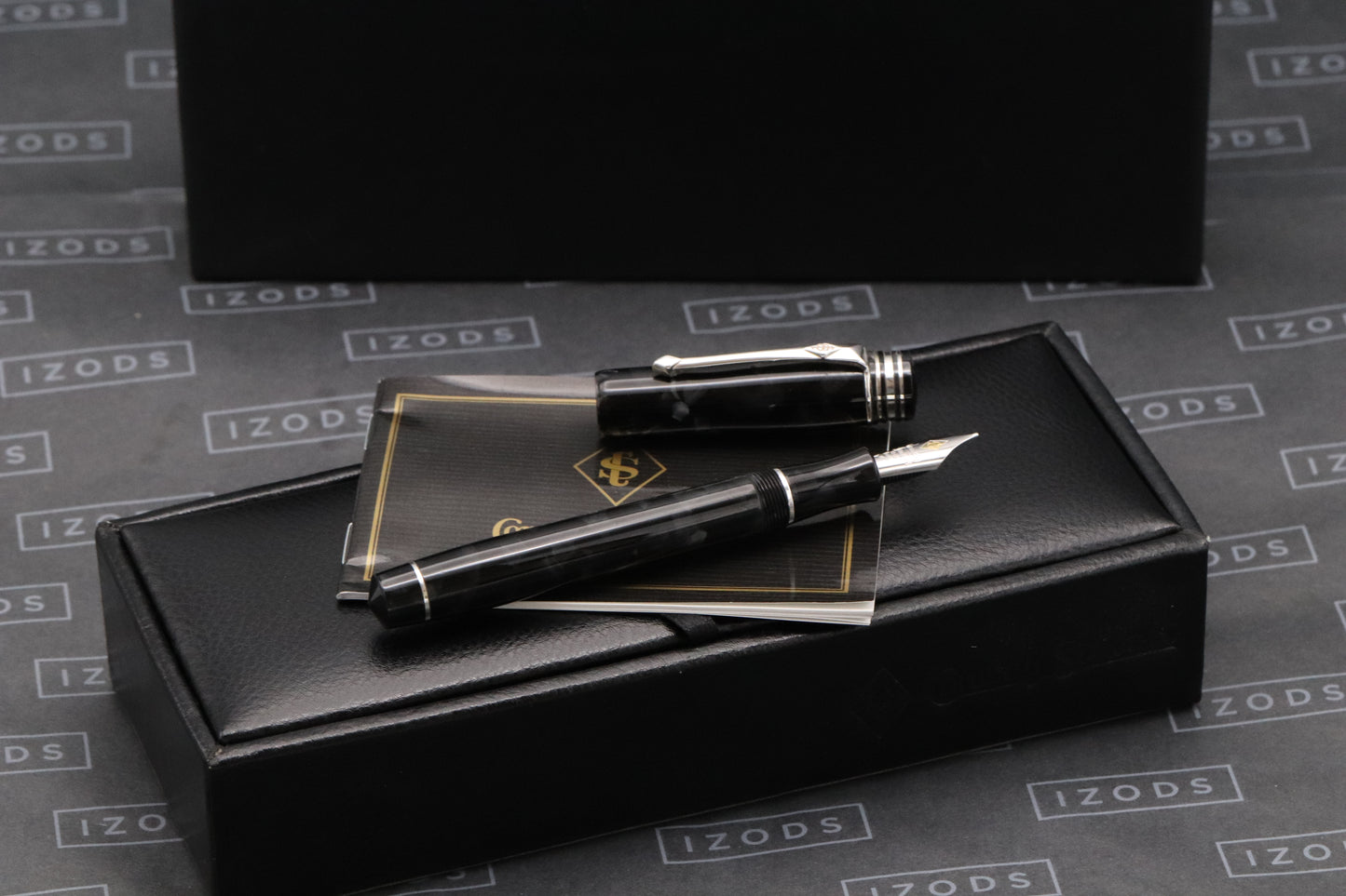 Conway Stewart Wellington Silver Graphite Limited Edition Fountain Pen