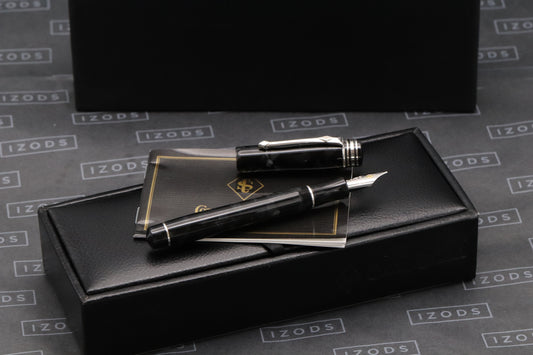 Conway Stewart Wellington Silver Graphite Limited Edition Fountain Pen