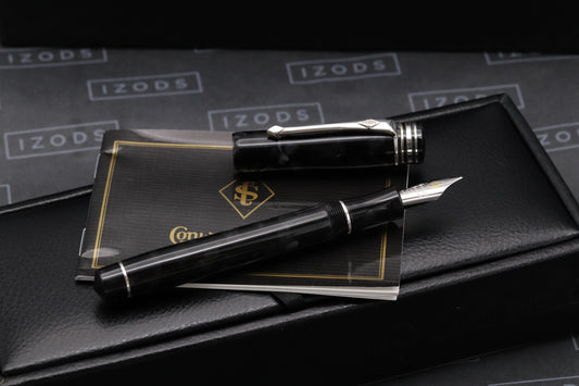 Conway Stewart Wellington Silver Graphite Limited Edition Fountain Pen