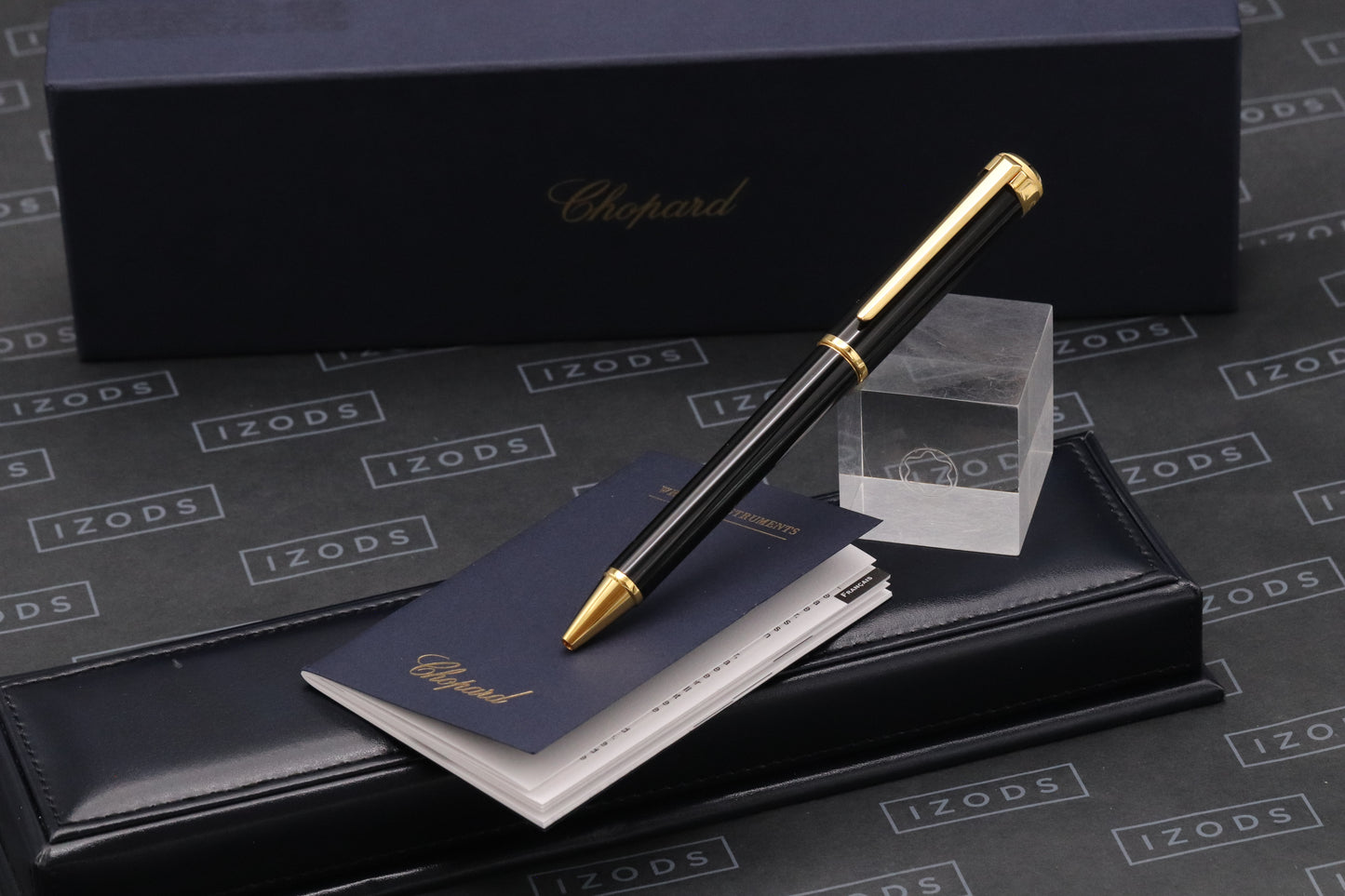 Chopard Alpine Eagle Black Gold Ballpoint Pen