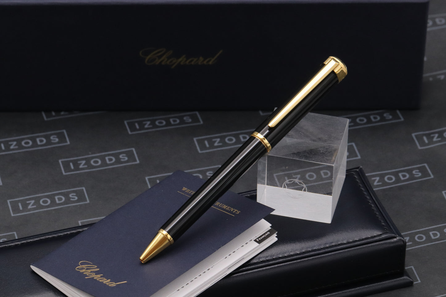 Chopard Alpine Eagle Black Gold Ballpoint Pen