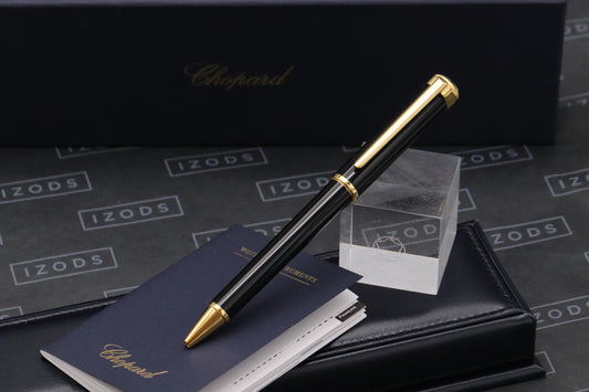 Chopard Alpine Eagle Black Gold Ballpoint Pen