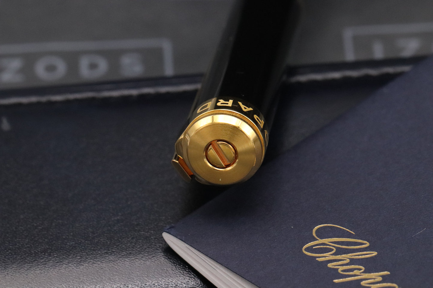 Chopard Alpine Eagle Black Gold Ballpoint Pen