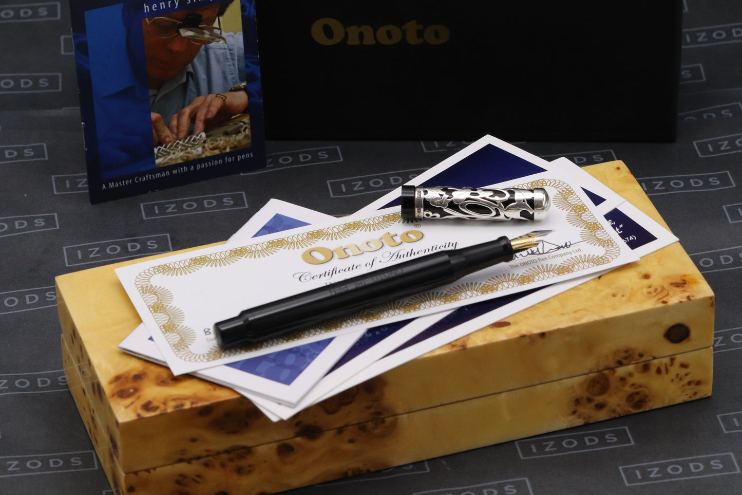 Onoto Heritage Sterling Silver Henry Simpole LE100 Plunger Filler Fountain Pen