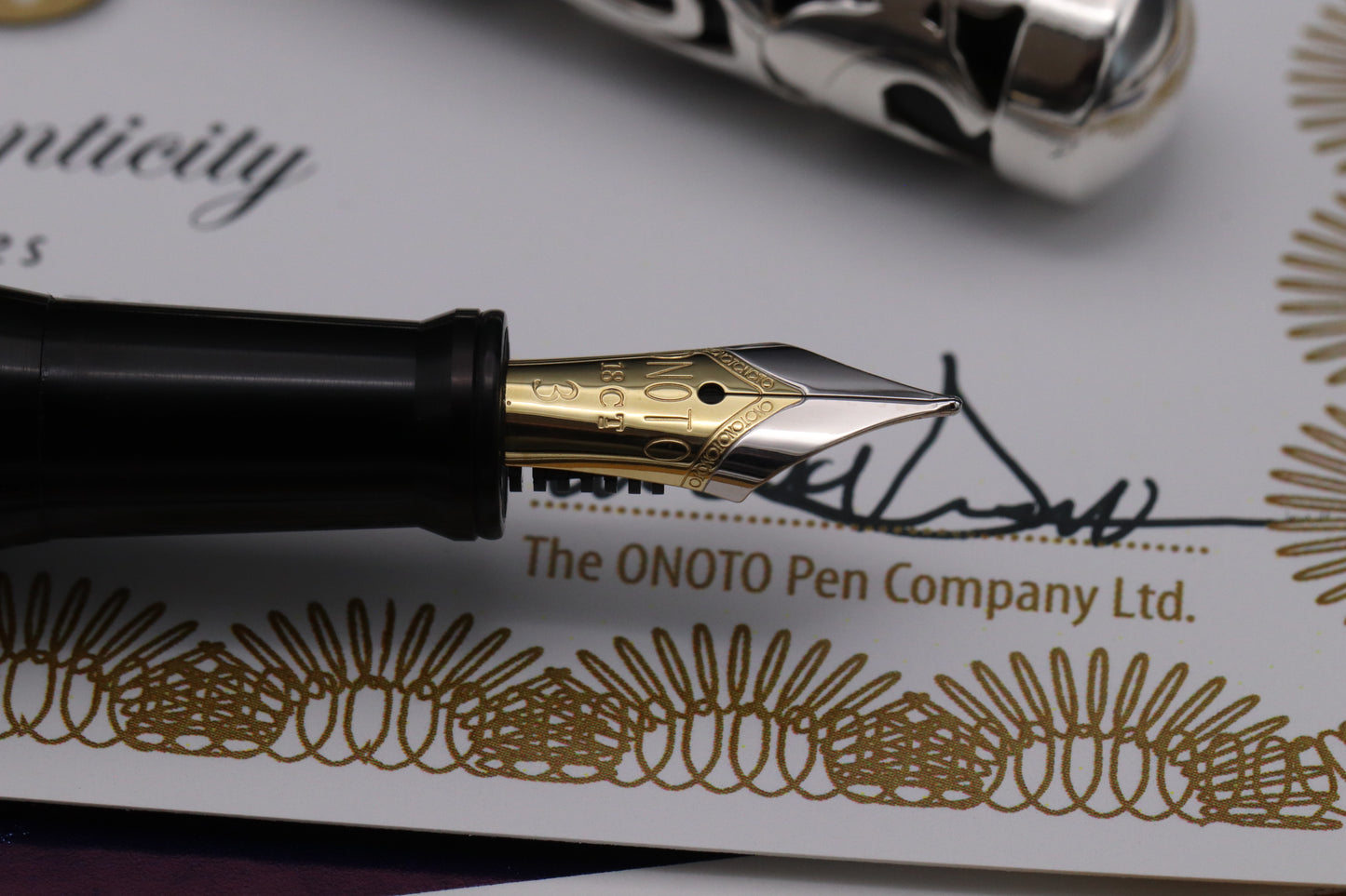 Onoto Heritage Sterling Silver Henry Simpole LE100 Plunger Filler Fountain Pen