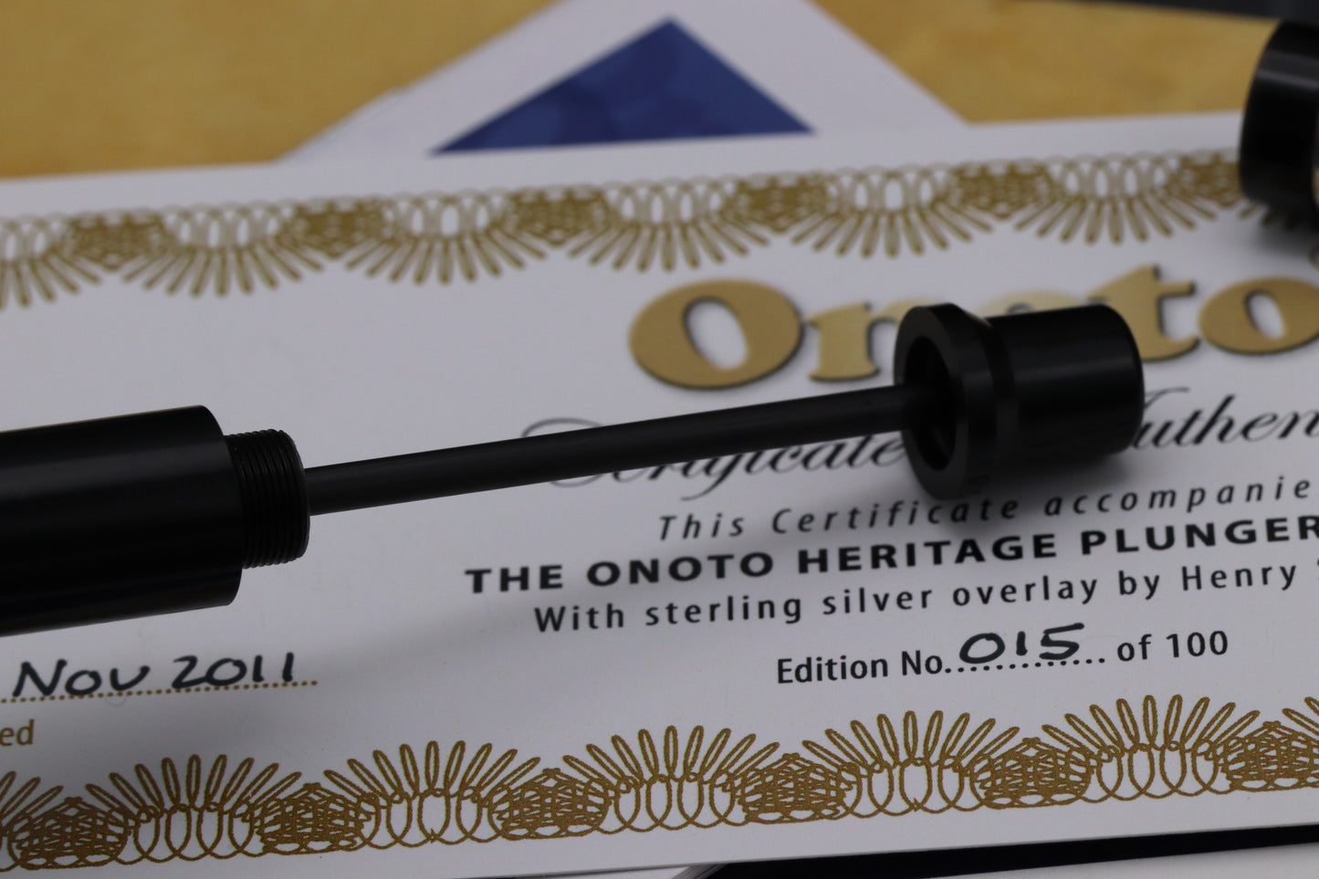 Onoto Heritage Sterling Silver Henry Simpole LE100 Plunger Filler Fountain Pen