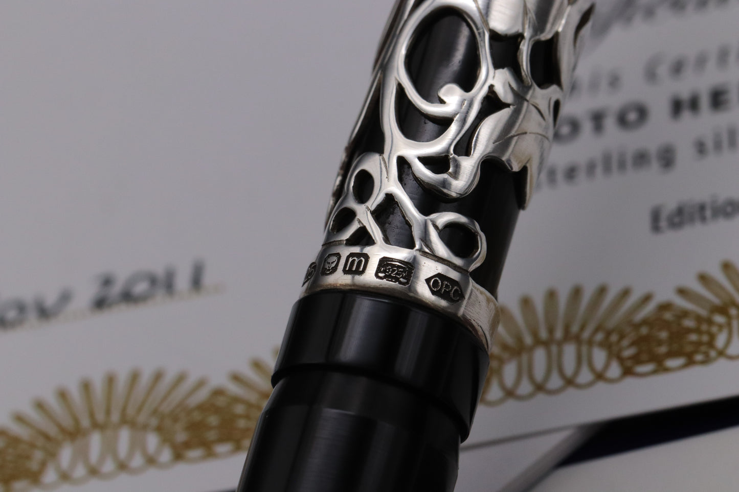 Onoto Heritage Sterling Silver Henry Simpole LE100 Plunger Filler Fountain Pen