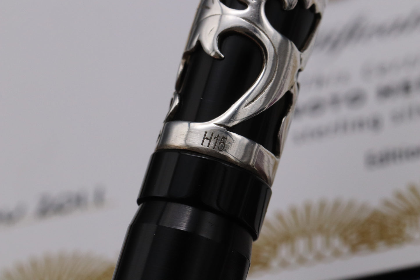 Onoto Heritage Sterling Silver Henry Simpole LE100 Plunger Filler Fountain Pen
