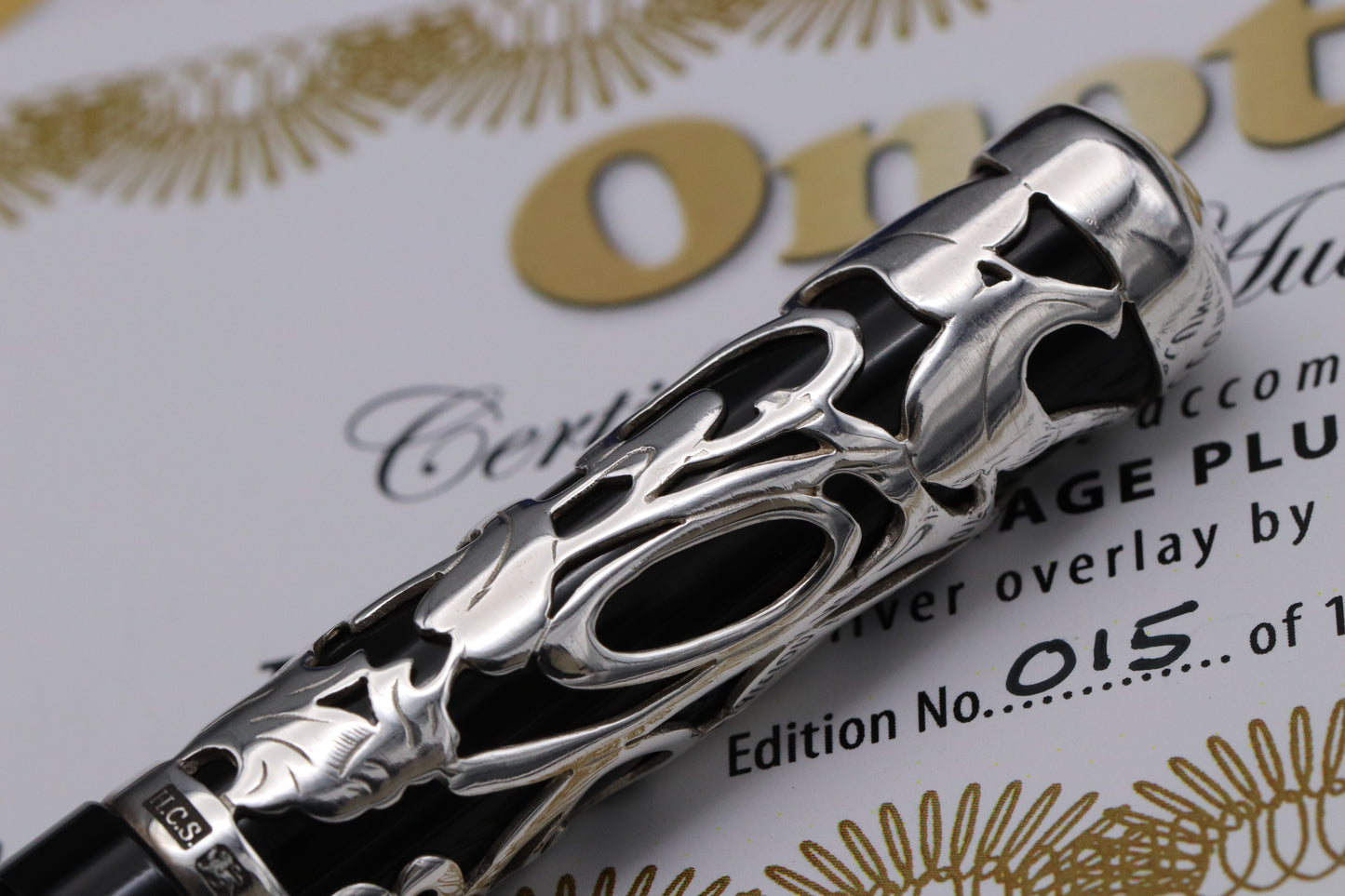 Onoto Heritage Sterling Silver Henry Simpole LE100 Plunger Filler Fountain Pen