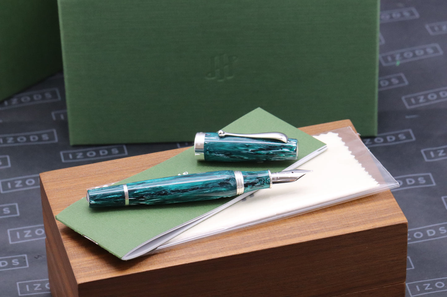 Montegrappa Mia Chrysocolla Fountain Pen - 1.1 Stub - 0/120
