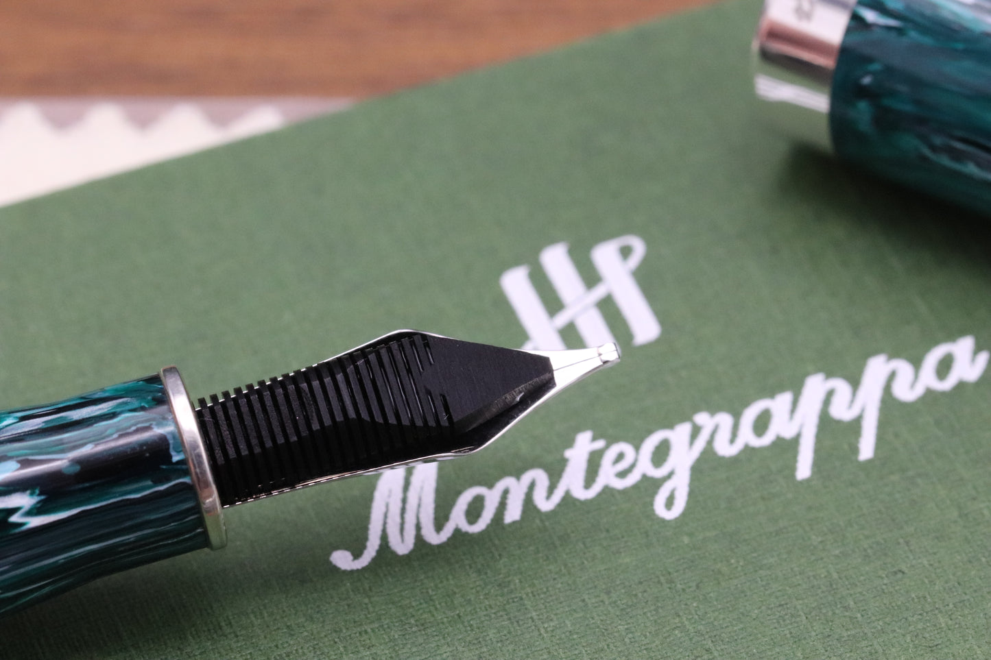 Montegrappa Mia Chrysocolla Fountain Pen - 1.1 Stub - 0/120