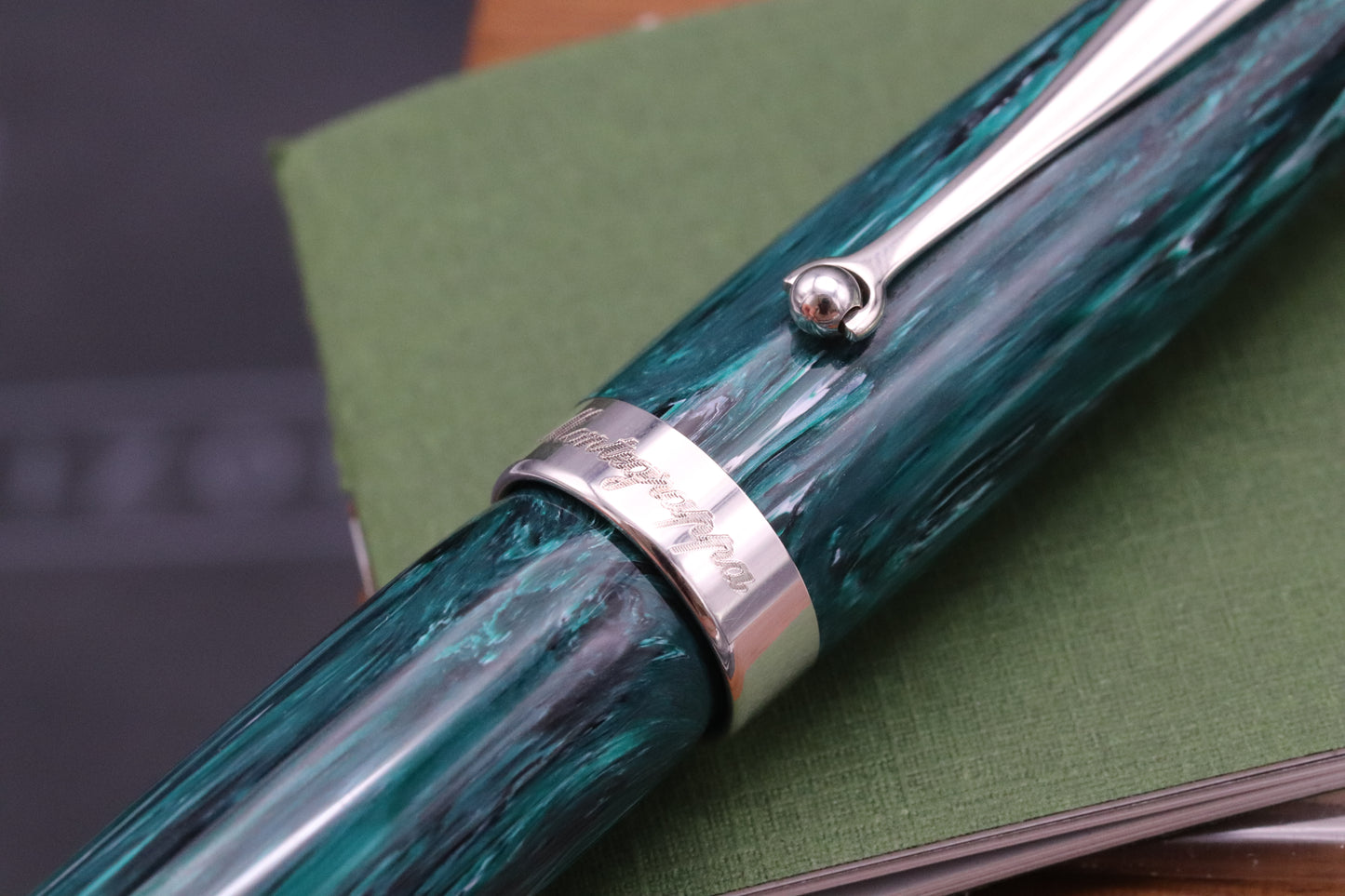 Montegrappa Mia Chrysocolla Fountain Pen - 1.1 Stub - 0/120