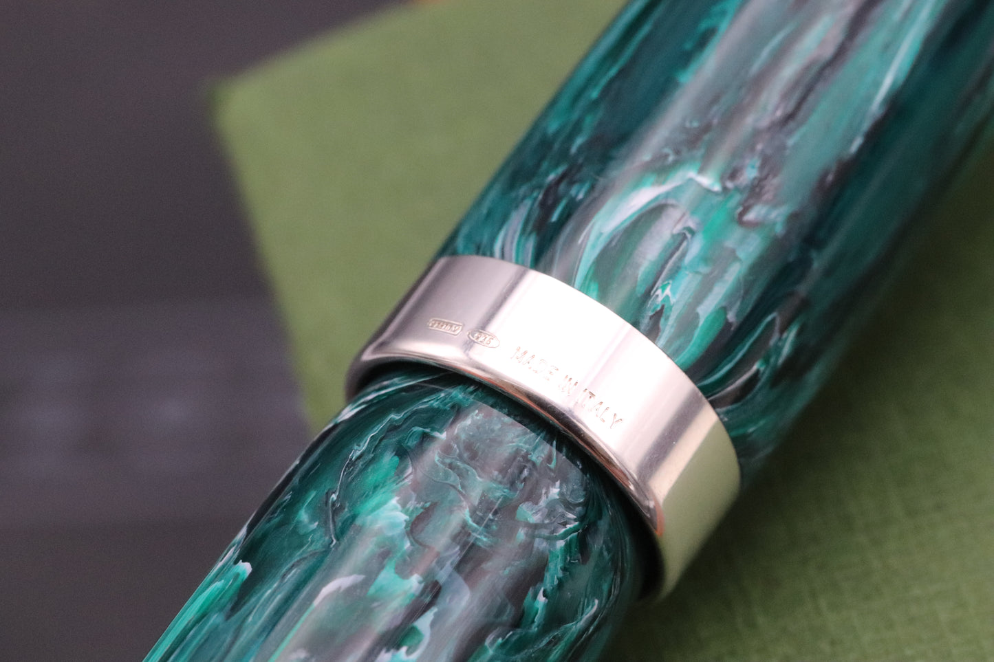Montegrappa Mia Chrysocolla Fountain Pen - 1.1 Stub - 0/120
