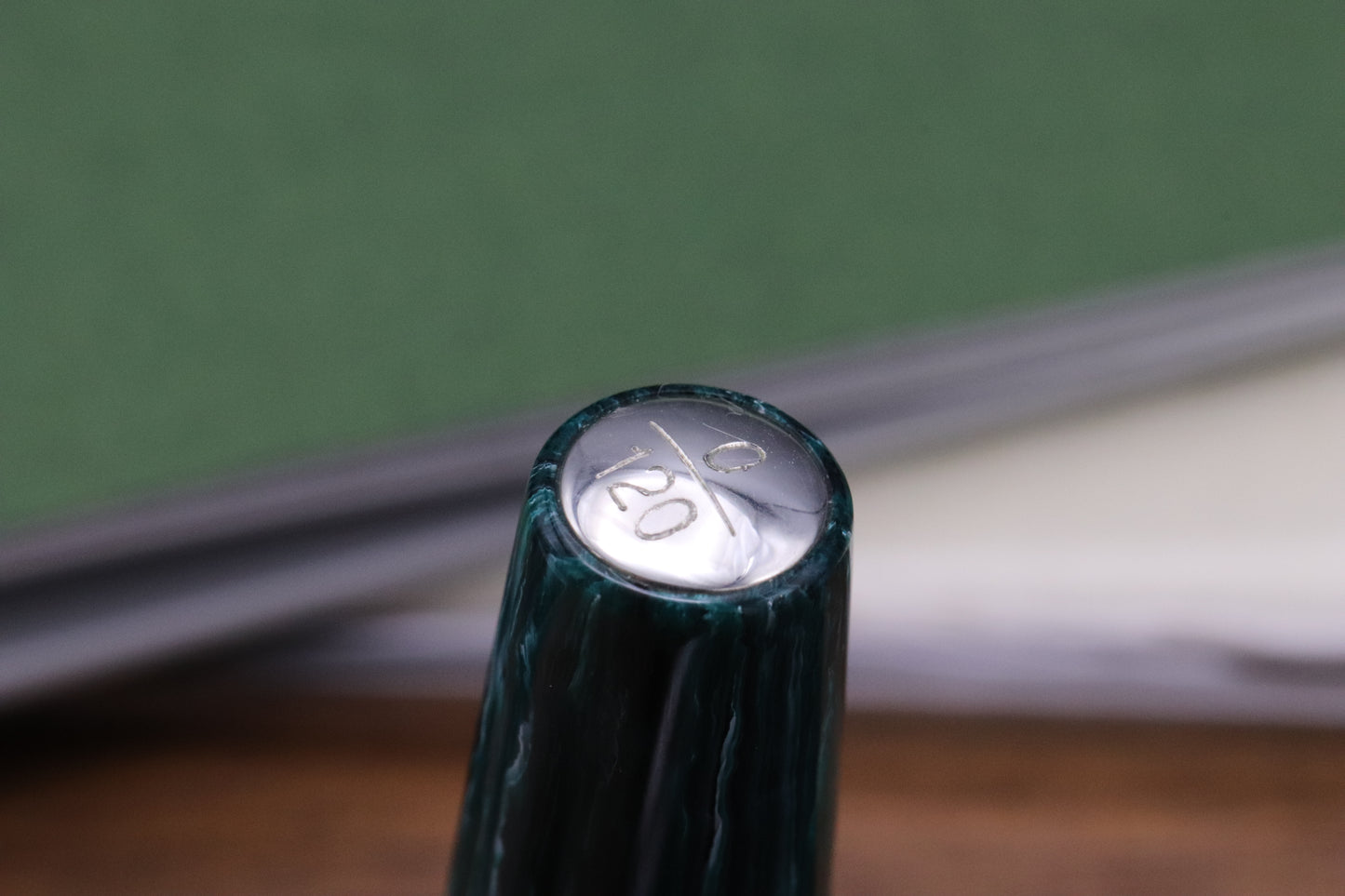 Montegrappa Mia Chrysocolla Fountain Pen - 1.1 Stub - 0/120
