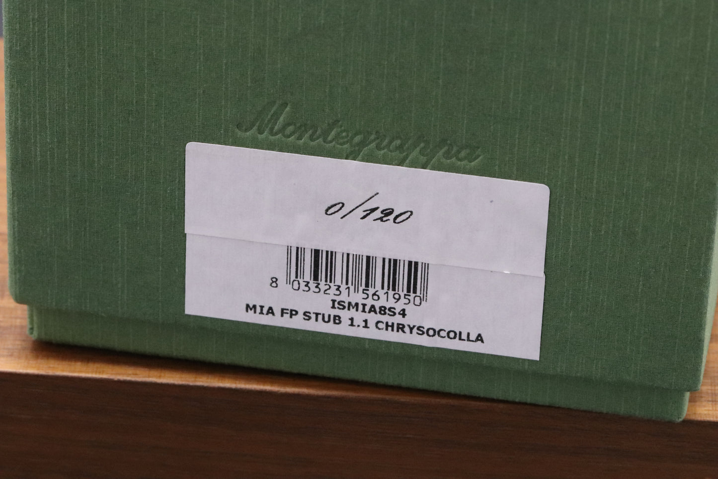 Montegrappa Mia Chrysocolla Fountain Pen - 1.1 Stub - 0/120