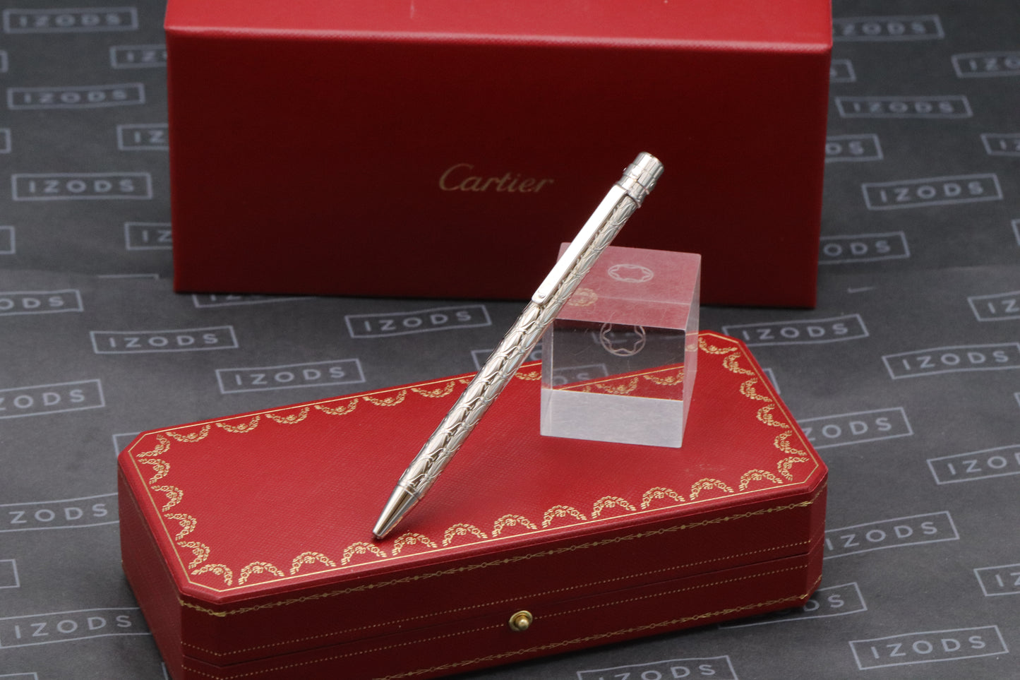 Cartier Santos de Cartier Palladium Ballpoint Pen
